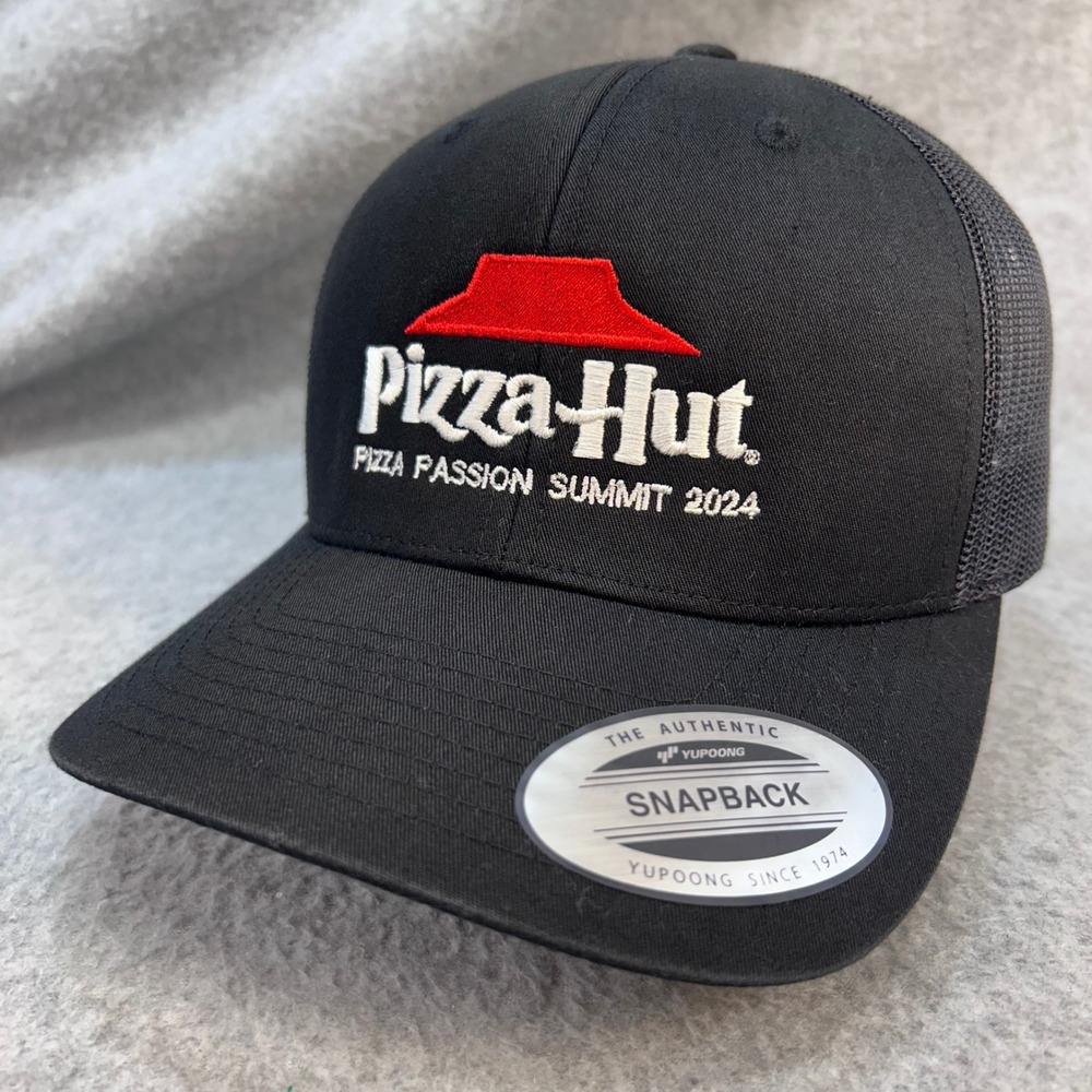 Pizza Hut Summit 2024 Unisex Black Sport-Tek Trucker Hat Snapback OSFA